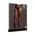Le Désir - meia-calça aberta plus size - preta XXL-4XL