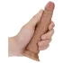 RealRock Slim - dildo realístico 15,5cm - cor pele escura