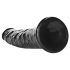 RealRock - dildo realístico slim - 15,5cm - preto