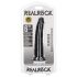 RealRock - dildo realístico slim - 15,5cm - preto