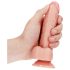 RealRock - Dildo Realista com Ventosa - 15,5cm (Natural)