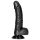 RealRock - dildo realístico com ventosa - 15,5cm - preto