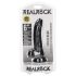 RealRock - dildo realístico com ventosa - 15,5cm - preto