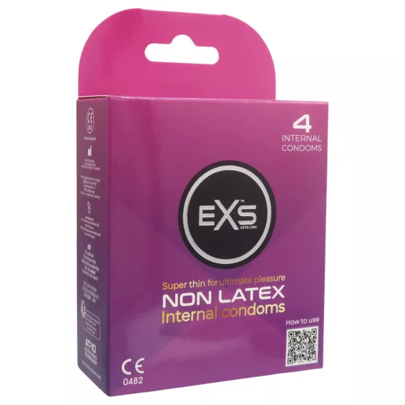 EXS Preservativo Interno - preservativo feminino sem látex (4 unid.)