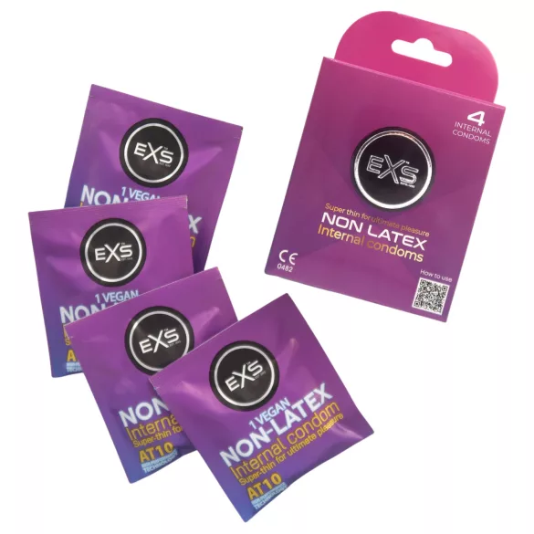 EXS Preservativo Interno - preservativo feminino sem látex (4 unid.)