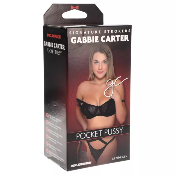 Doc Johnson Gabbie Carter - masturbador vagina realista Ultraskyn - cor natural