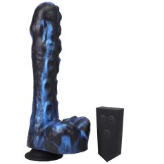   Doc Johnson - vibrador empurrador com controle remoto - pequeno - azul