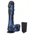 Doc Johnson - vibrador empurrador com controle remoto - pequeno - azul