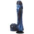Doc Johnson - vibrador empurrador com controle remoto - pequeno - azul