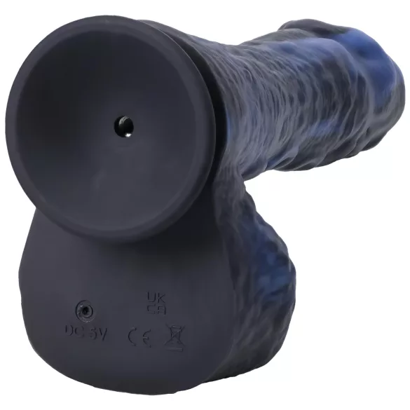 Doc Johnson - vibrador empurrador com controle remoto - pequeno - azul