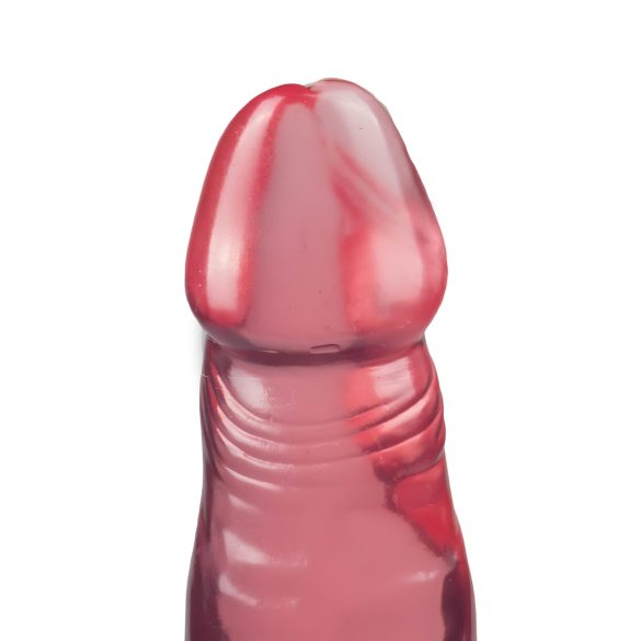 Crystal Jellies - dildo anal com ventosa - silicone rosa