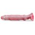 Crystal Jellies - dildo anal com ventosa - silicone rosa