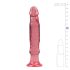 Crystal Jellies - dildo anal com ventosa - silicone rosa