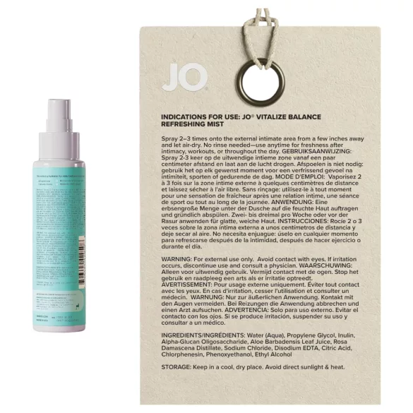 System JO Vitalize - spray íntimo refrescante (60 ml)