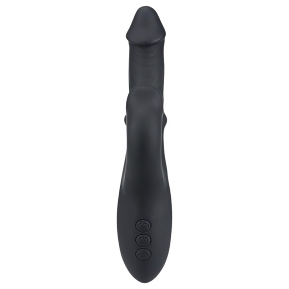 Wilson - vibrador com estimulador de clitóris - silicone preto