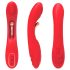 Bestoy - vibrador ponto G com língua - silicone vermelho