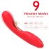 Bestoy - vibrador ponto G com língua - silicone vermelho
