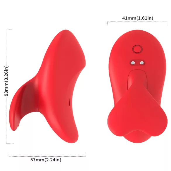 Bestoy - vibrador de dedo recarregável - vermelho