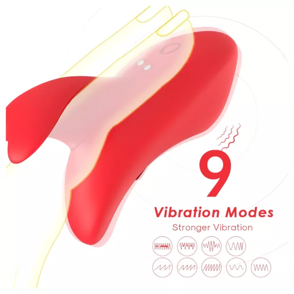 Bestoy - vibrador de dedo recarregável - vermelho