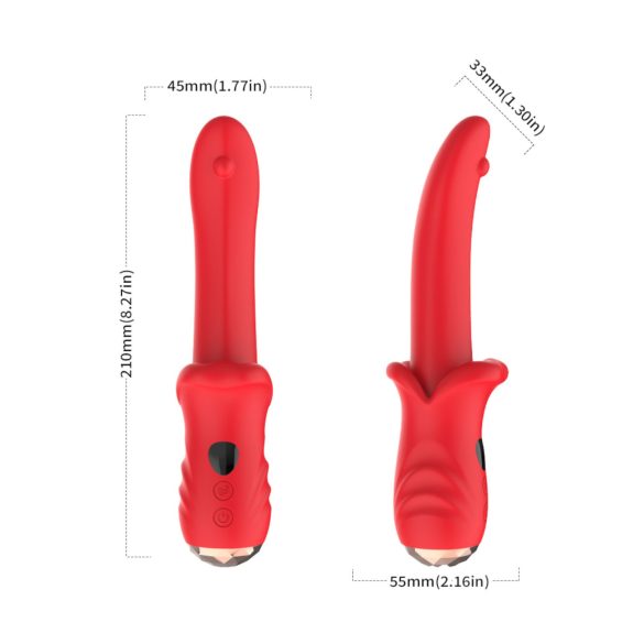 Bestoy - vibrador ponto G à prova d'água - vermelho