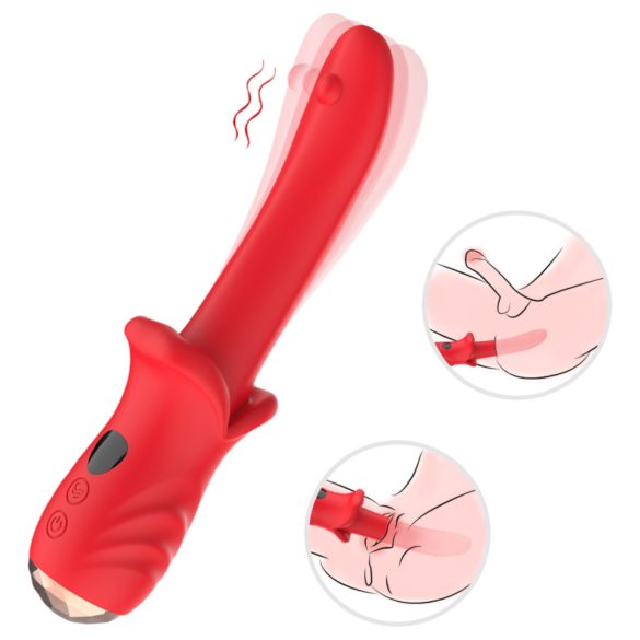 Bestoy - vibrador ponto G à prova d'água - vermelho