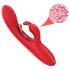 Bestoy - vibrador ponto G e clitóris - silicone vermelho
