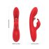 Bestoy - vibrador ponto G e clitóris - silicone vermelho