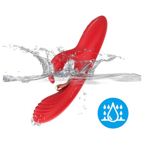 Bestoy - vibrador ponto G e clitóris - silicone vermelho