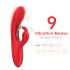 Bestoy - vibrador ponto G e clitóris - silicone vermelho