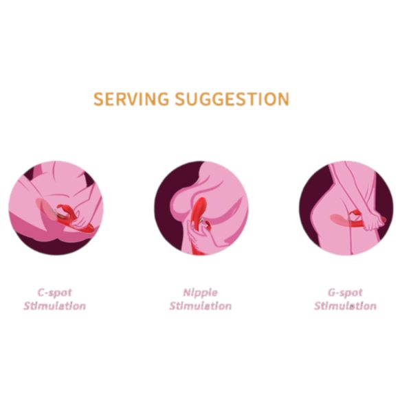 Bestoy - vibrador ponto G e clitóris - silicone vermelho