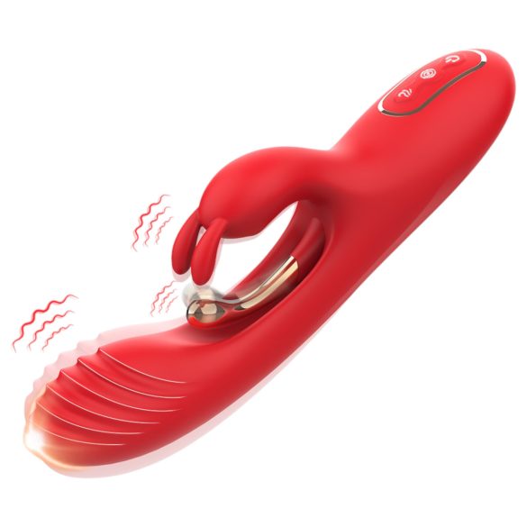 Bestoy - vibrador ponto G e clitóris - silicone vermelho