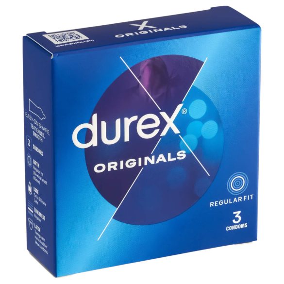 Durex Originals - preservativo - látex - 3 unidades