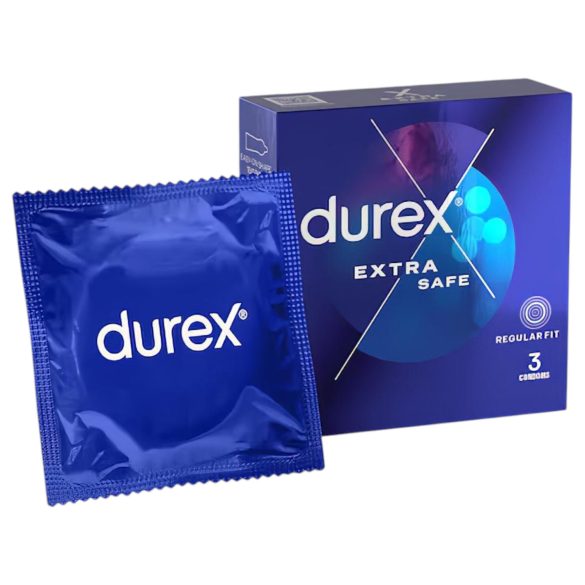 Durex - preservativo extra seguro - látex - caixa com 3 unidades