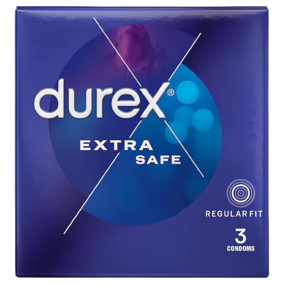 Durex - preservativo extra seguro - látex - caixa com 3 unidades