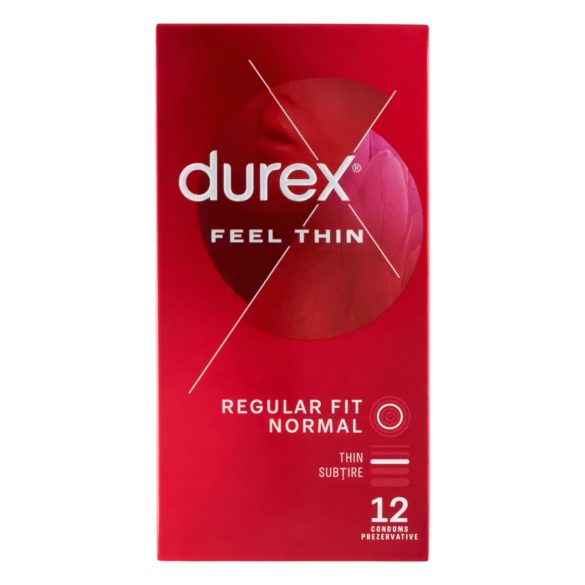 Durex Feel Thin - preservativo ultra fino - sensação real - 12 unidades