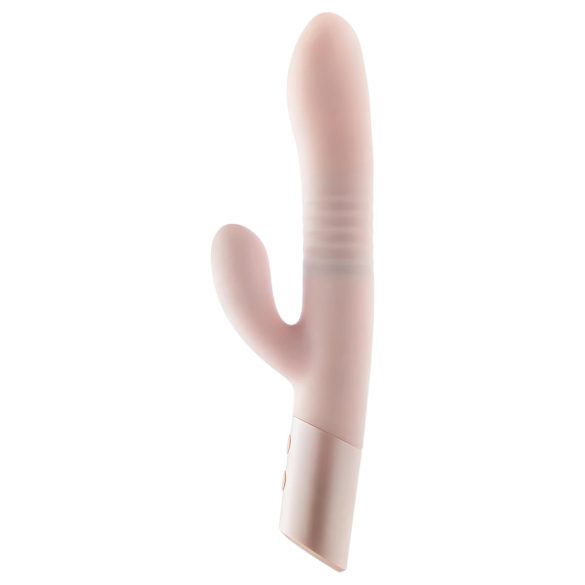 Blush Fraya - vibrador com estímulo clitoriano e movimento - silicone rosa