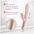 Blush Fraya - vibrador com estímulo clitoriano e movimento - silicone rosa