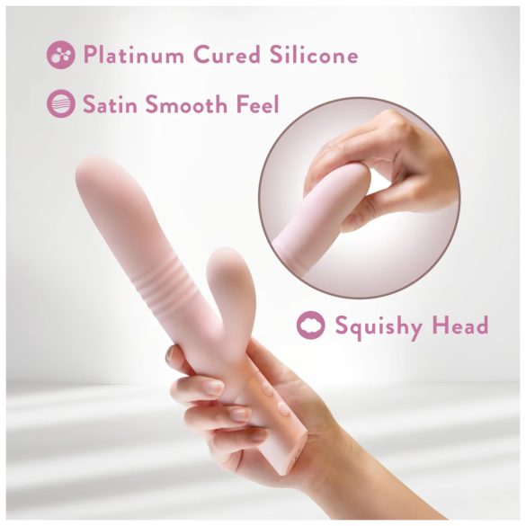 Blush Fraya - vibrador com estímulo clitoriano e movimento - silicone rosa