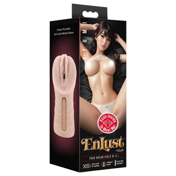 Enlust Ayumi - masturbador masculino vibratório com imagens AI - cor natural