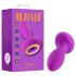 Oh My Gem - plug anal vibratório com pedra - silicone roxo