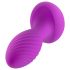 Oh My Gem - plug anal vibratório com pedra - silicone roxo