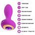 Oh My Gem - plug anal vibratório com pedra - silicone roxo