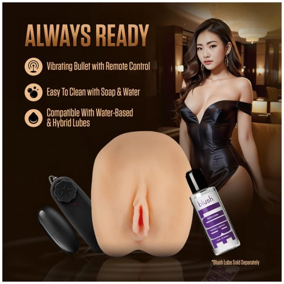 Enlust Camila - vagina artificial vibratória com imagens de IA (cor natural)