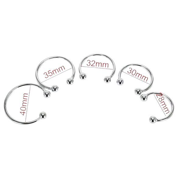 Rozsdamentes - anel peniano para glande - retardo da ejaculação - aço inox 28mm