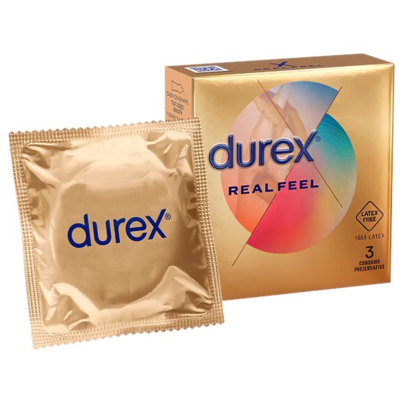 Durex - Preservativo sem látex - Sensação real - 3 unidades