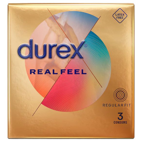 Durex - Preservativo sem látex - Sensação real - 3 unidades