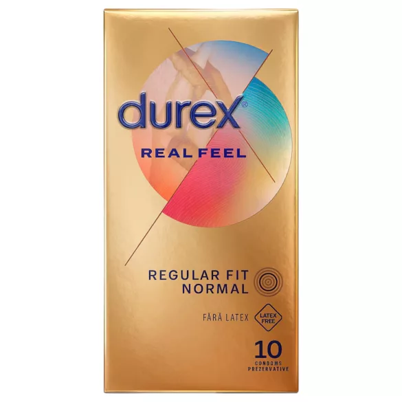 Durex Real Feel - preservativo sem látex - 10 unidades