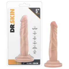   Dr. Skin 5 - dildo realista com ventosa (cor natural, 14,5 cm)