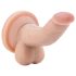 Dr. Skin 4 - dildo realístico com ventosa e escroto - cor natural 12cm