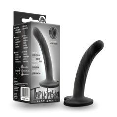   Temptasia Twist Small - dildo com ventosa torcida - silicone preto